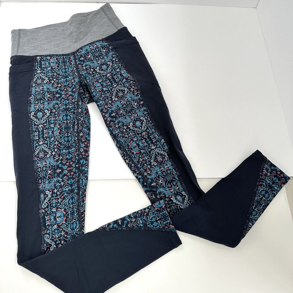 ATHLETA Leggings Tights Tapestry Chaturanga Town High Rise Workout XS #34349034